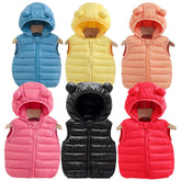 Boys Girls Warm Down Vest Kids Cotton Waistcoat-Veeddydropshipping